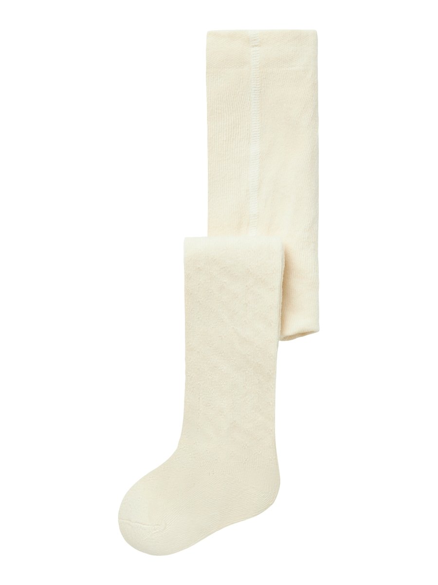 Lil' Atelier MINI ILSO ANA POINTELLE PANTYHOSE - Turtledove | Torgunns Barneklær AS