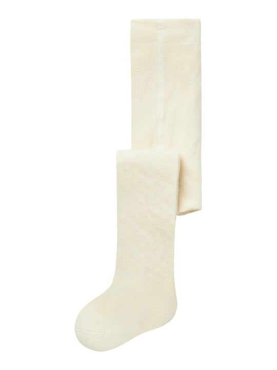 Lil' Atelier MINI ILSO ANA POINTELLE PANTYHOSE - Turtledove | Torgunns Barneklær AS