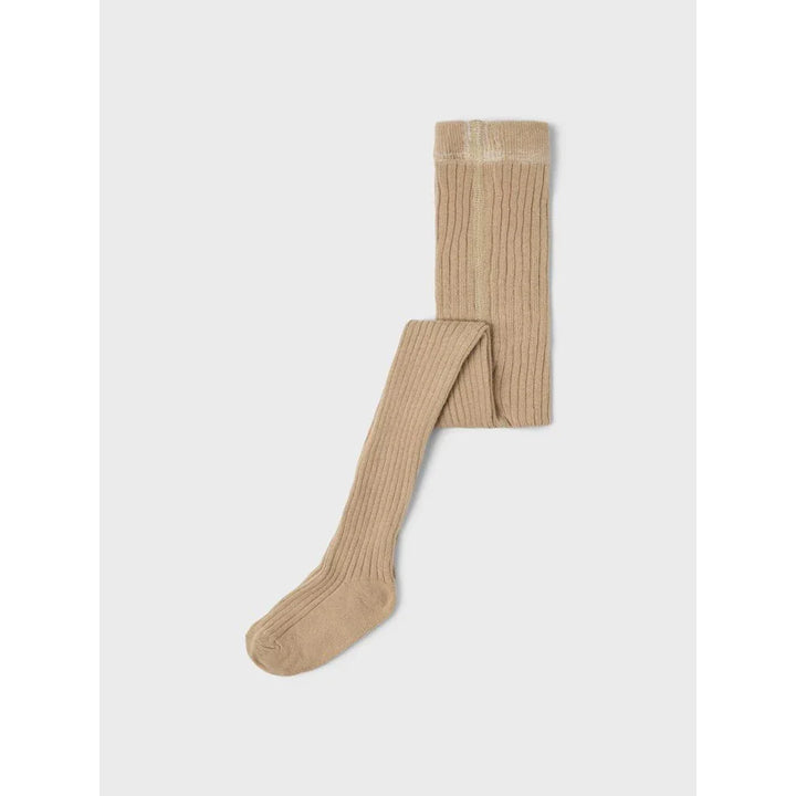 Beige strikkede strømper for spedbarn og småbarn, myke og varme barneklær