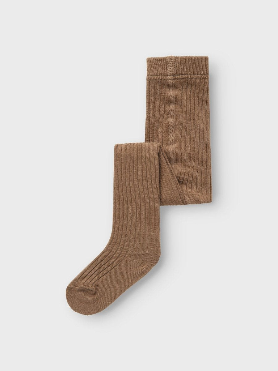 Lil' Atelier Mini ILSO PANTYHOSE NOOS - Sepia Tint | Torgunns Barneklær AS