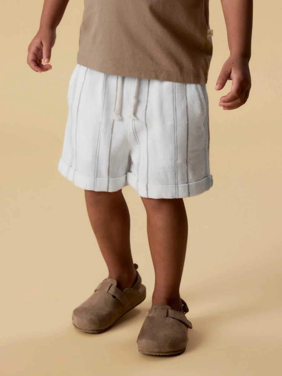 Lil Atelier Mini JERAN LOOSE shorts - Coconut Milk | Torgunns Barneklær AS