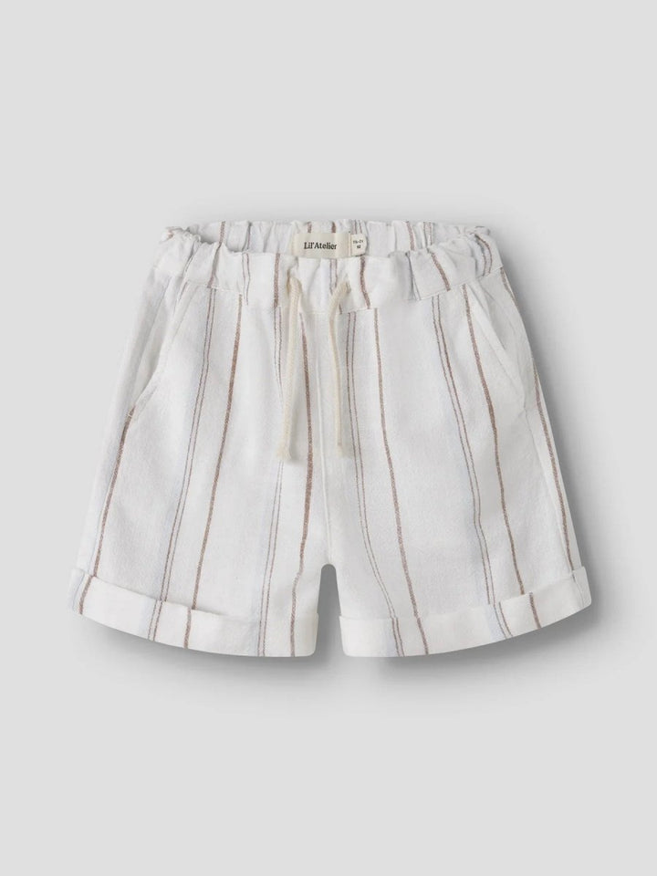 Lil Atelier Mini JERAN LOOSE shorts - Coconut Milk | Torgunns Barneklær AS