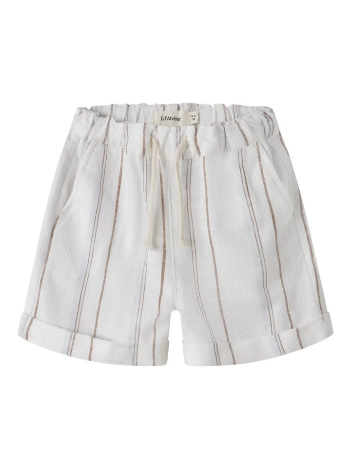 Lil Atelier Mini JERAN LOOSE shorts - Coconut Milk | Torgunns Barneklær AS