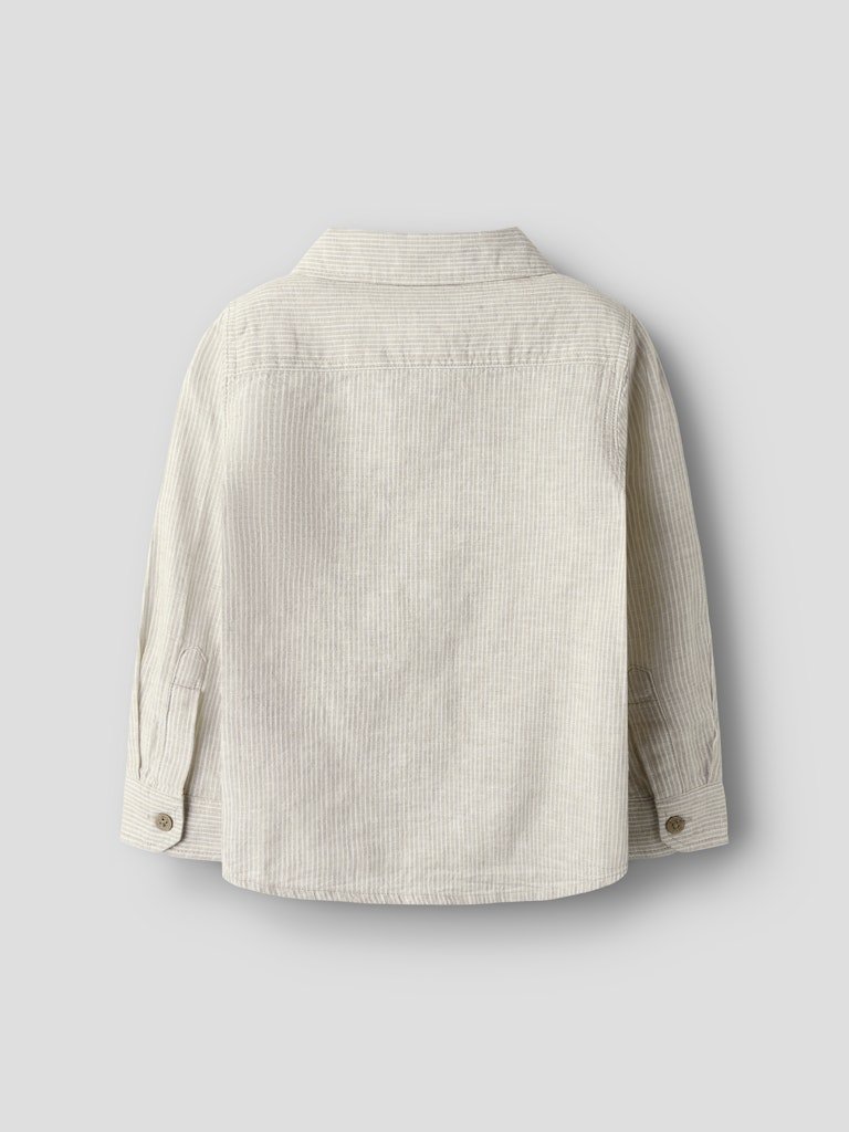 Lil' Atelier Mini JESPER LS SHIRT - Irish Cream | Torgunns Barneklær AS