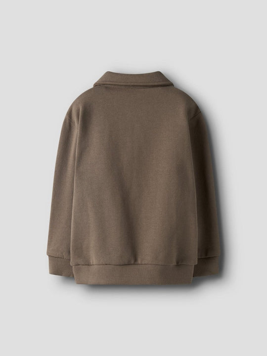 Lil' Atelier Mini JOBO LIO LS LOOSE SWEAT - Shitake | Torgunns Barneklær AS
