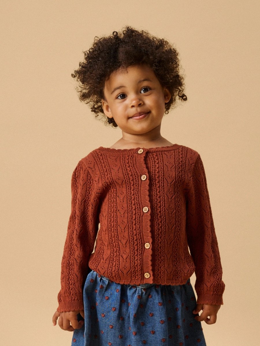 Lil' Atelier Mini KAJSA KAS LS KNIT CARD - Maple Syrup | Torgunns Barneklær AS