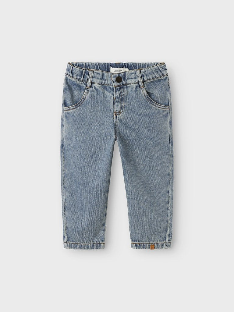 Lil' Atelier Mini KAROLE LOOSE JEANS - Medium Blue Denim | Torgunns Barneklær AS