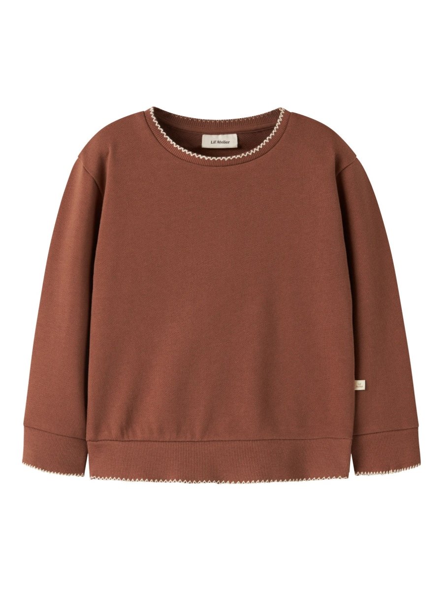 Lil' Atelier Mini KILANO RIK LS LOOSE SWEAT - Maple Syrup | Torgunns Barneklær AS