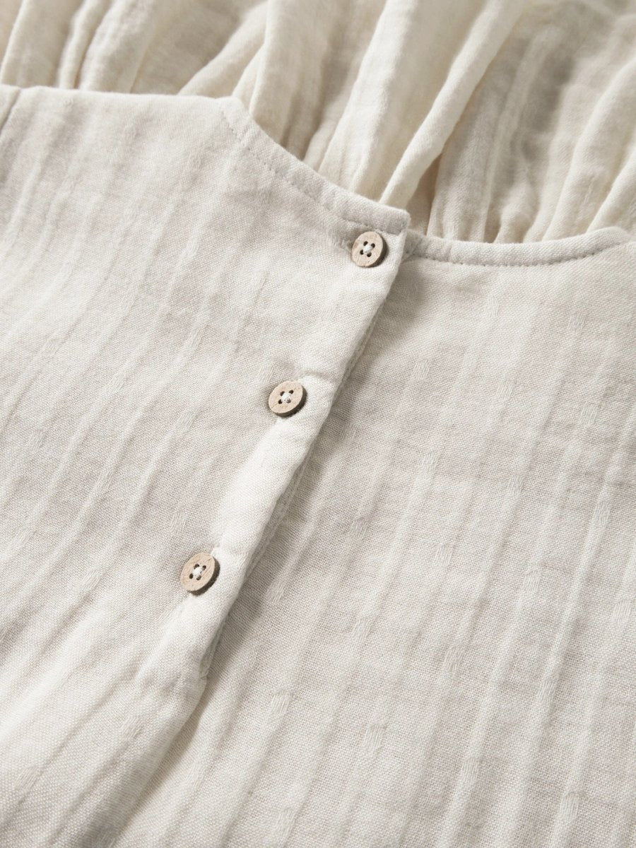 Lil' Atelier Mini KOPAN LS LOOSE DRESS - Turtledove | Torgunns Barneklær AS