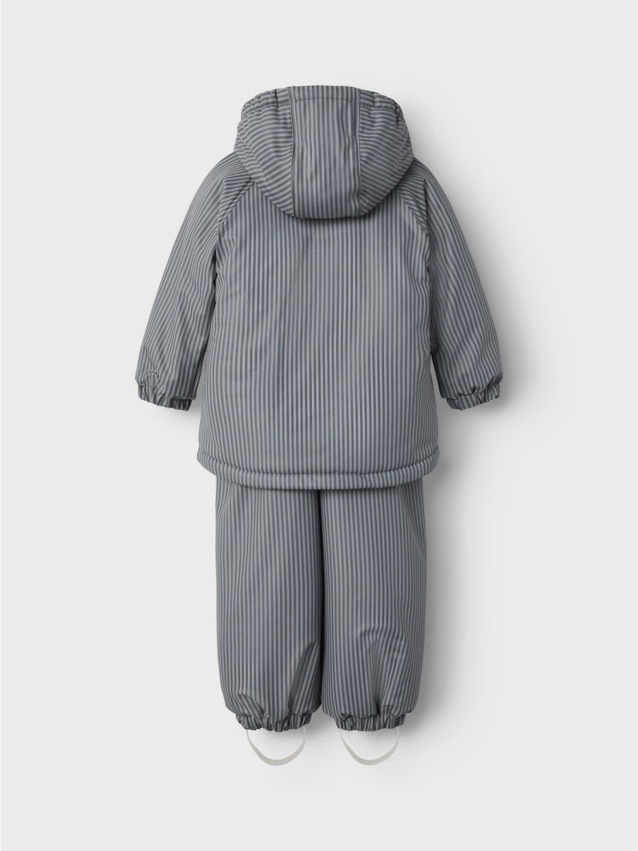 Lil' Atelier Mini LADRY10 Regnsett m/fôr - Ultimate Grey | Torgunns Barneklær AS