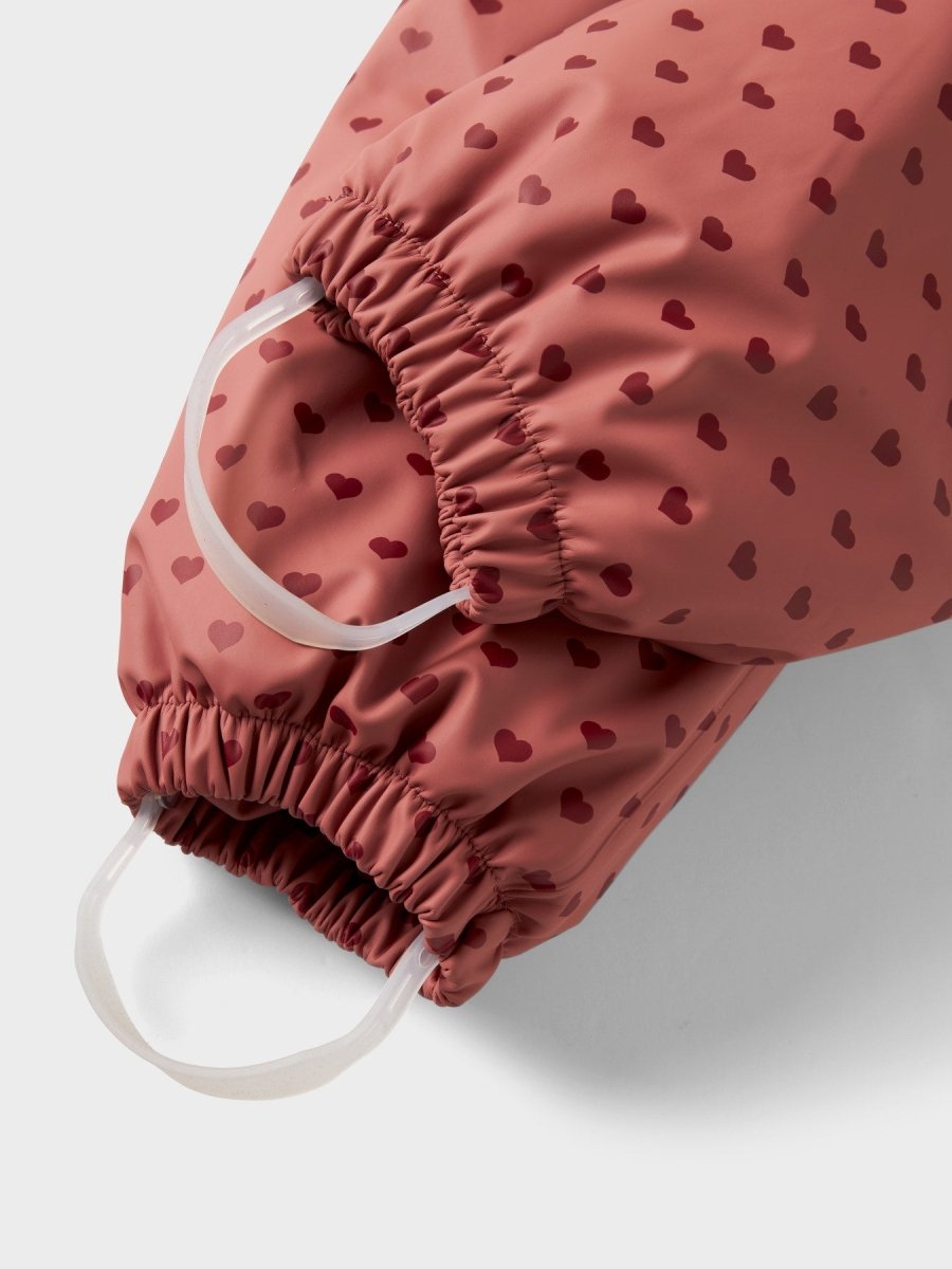 Lil' Atelier Mini LADRY10 Regnsett m/fôr - Withered Rose | HEARTS | Torgunns Barneklær AS