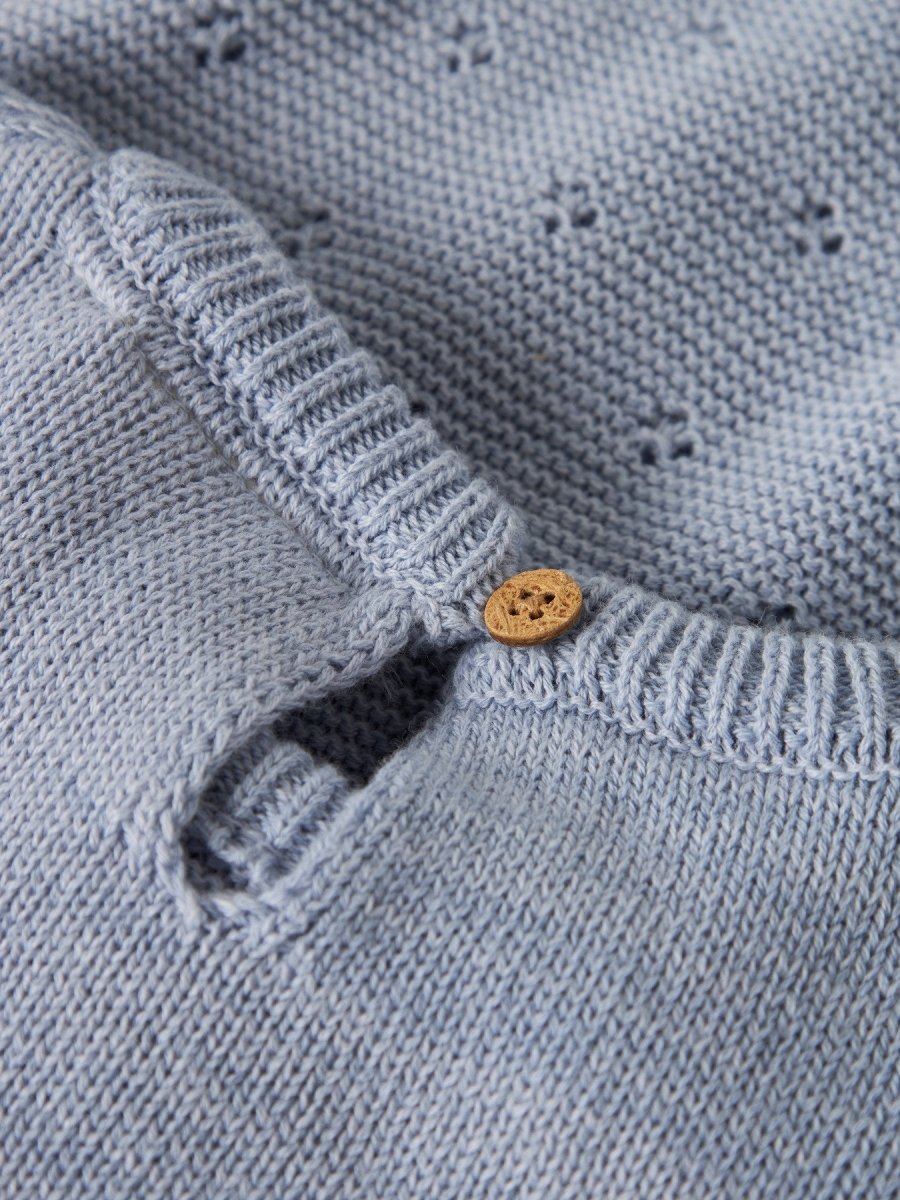 Lil' Atelier Mini LAGUNA LS KNIT NOOS - Zen Blue | Torgunns Barneklær AS