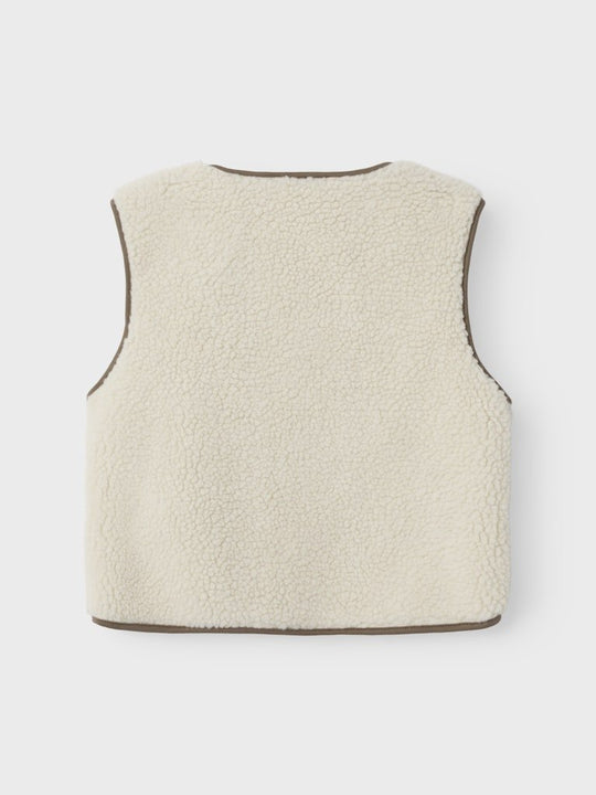 Lil' Atelier Mini LAJO LOOSE VEST - Turtledove | Torgunns Barneklær AS