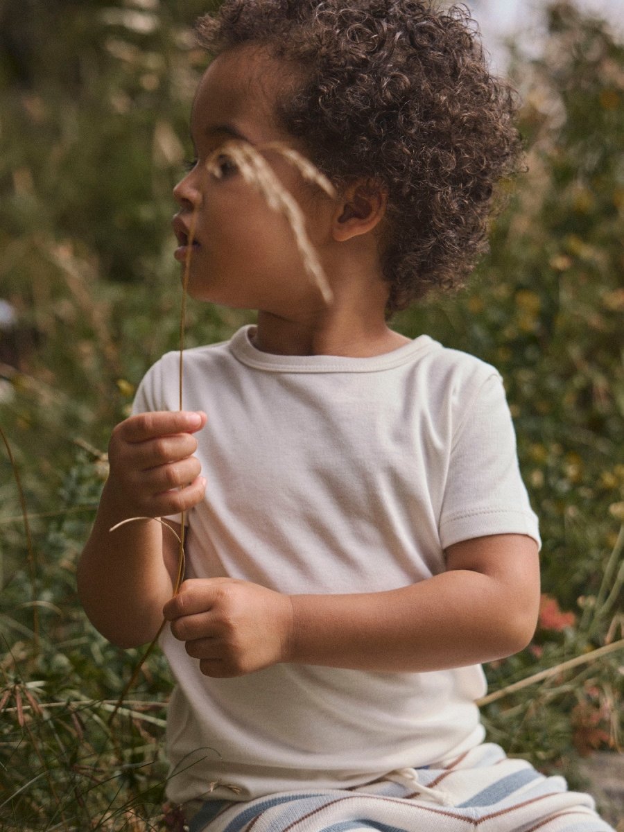 Lil Atelier Mini LALO TAP SLIM topp - Coconut Milk | Torgunns Barneklær AS