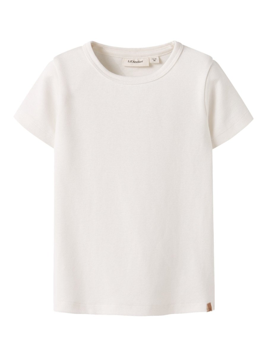 Lil Atelier Mini LALO TAP SLIM topp - Coconut Milk | Torgunns Barneklær AS