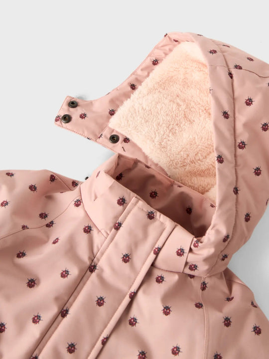 Lil' Atelier Mini LASNOW05 JACKET AOP - Misty Rose | Torgunns Barneklær AS