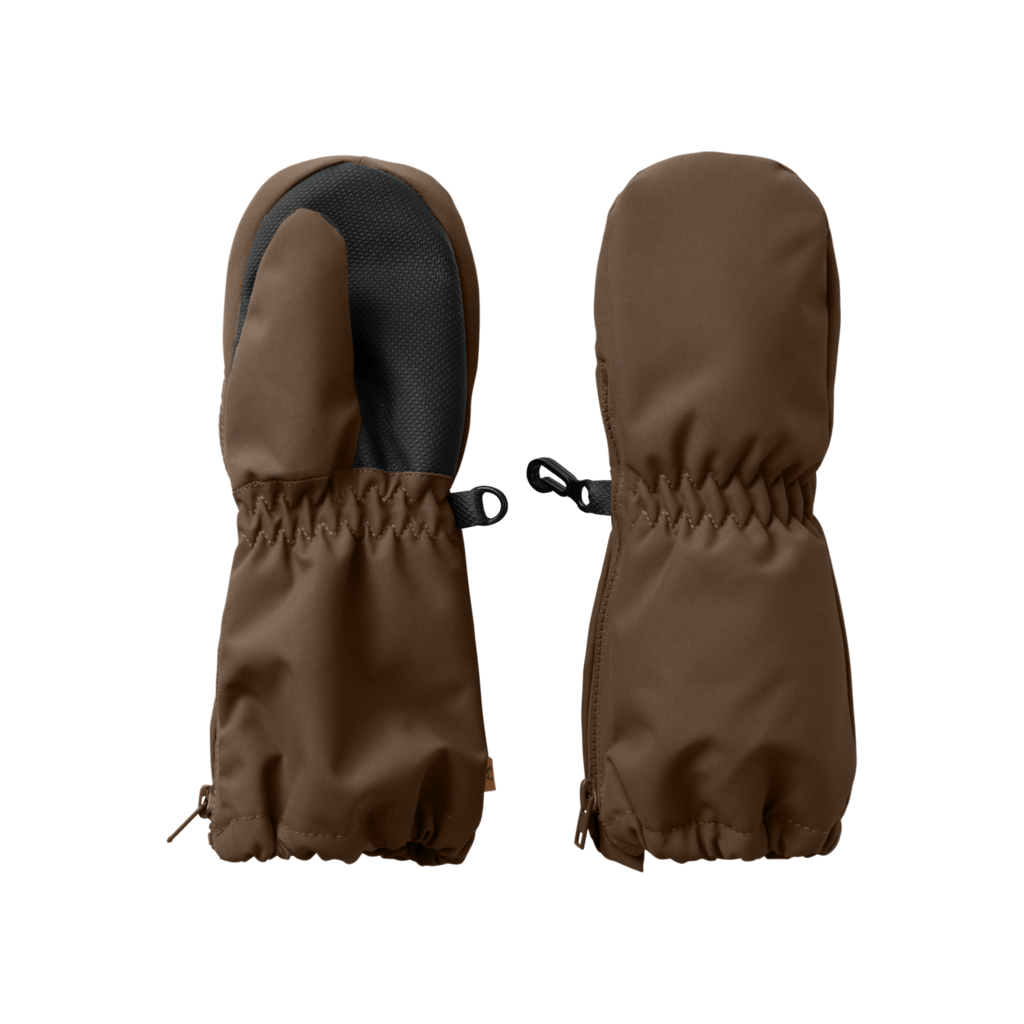 Lil' Atelier Mini LASNOW10 MITTEN SOLID 1FO - Dark Earth | Torgunns Barneklær AS