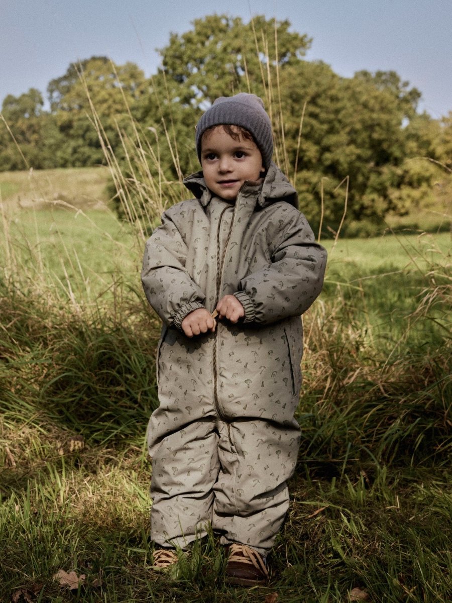 Lil' Atelier Mini LASNOW10 Vinterdress - Overland Trek | MUSHROOM | Torgunns Barneklær AS