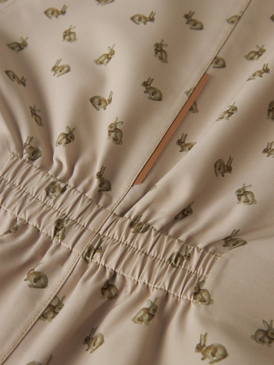 Lil' Atelier Mini LASNOW10 Vinterdress - Oxford Tan | RABBIT | Torgunns Barneklær AS