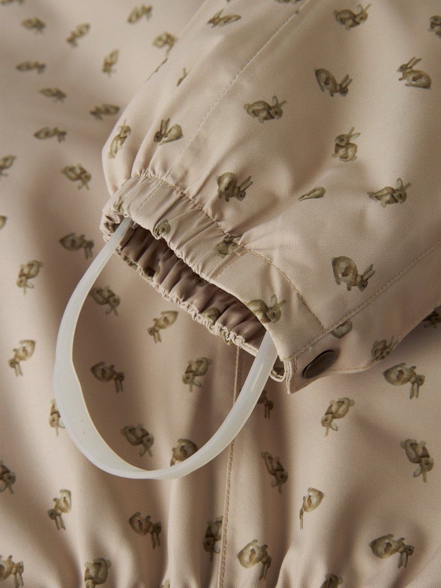 Lil' Atelier Mini LASNOW10 Vinterdress - Oxford Tan | RABBIT | Torgunns Barneklær AS