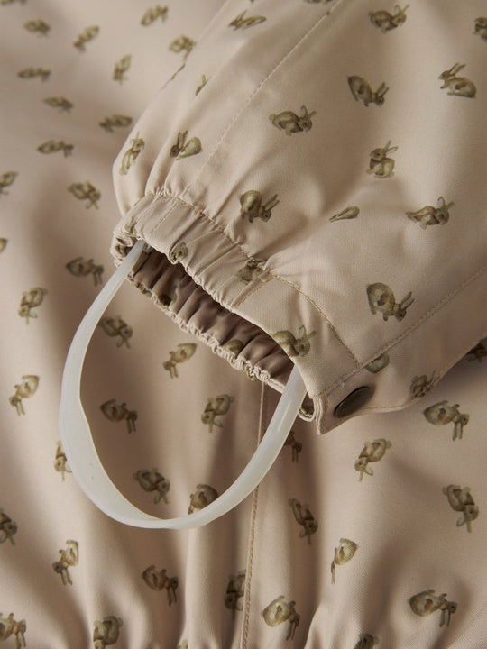 Lil' Atelier Mini LASNOW10 Vinterdress - Oxford Tan | RABBIT | Torgunns Barneklær AS
