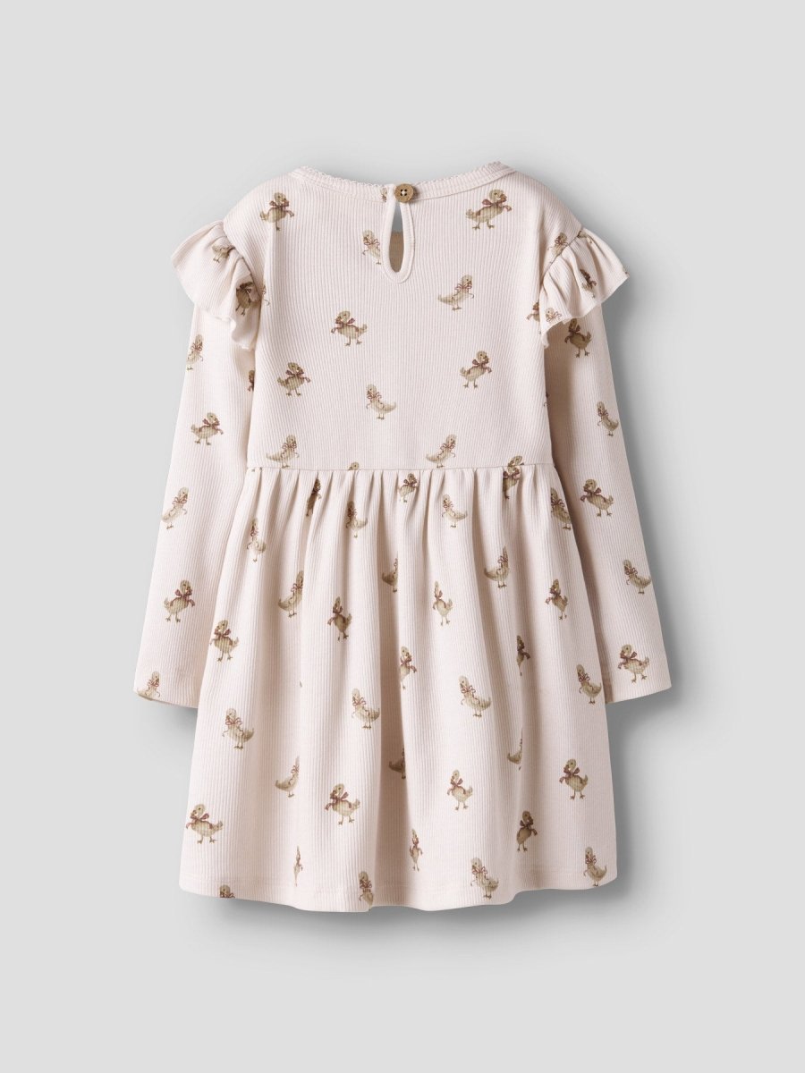 Lil' Atelier Mini LAVO ESK LS DRESS - Almost Mauve | GOOSE | Torgunns Barneklær AS