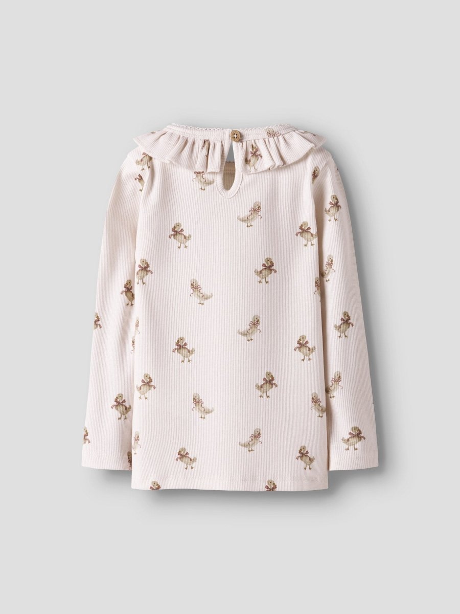 Lil' Atelier Mini LAVO LOA LS SLIM TOP - Almost Mauve | GOOSE | Torgunns Barneklær AS