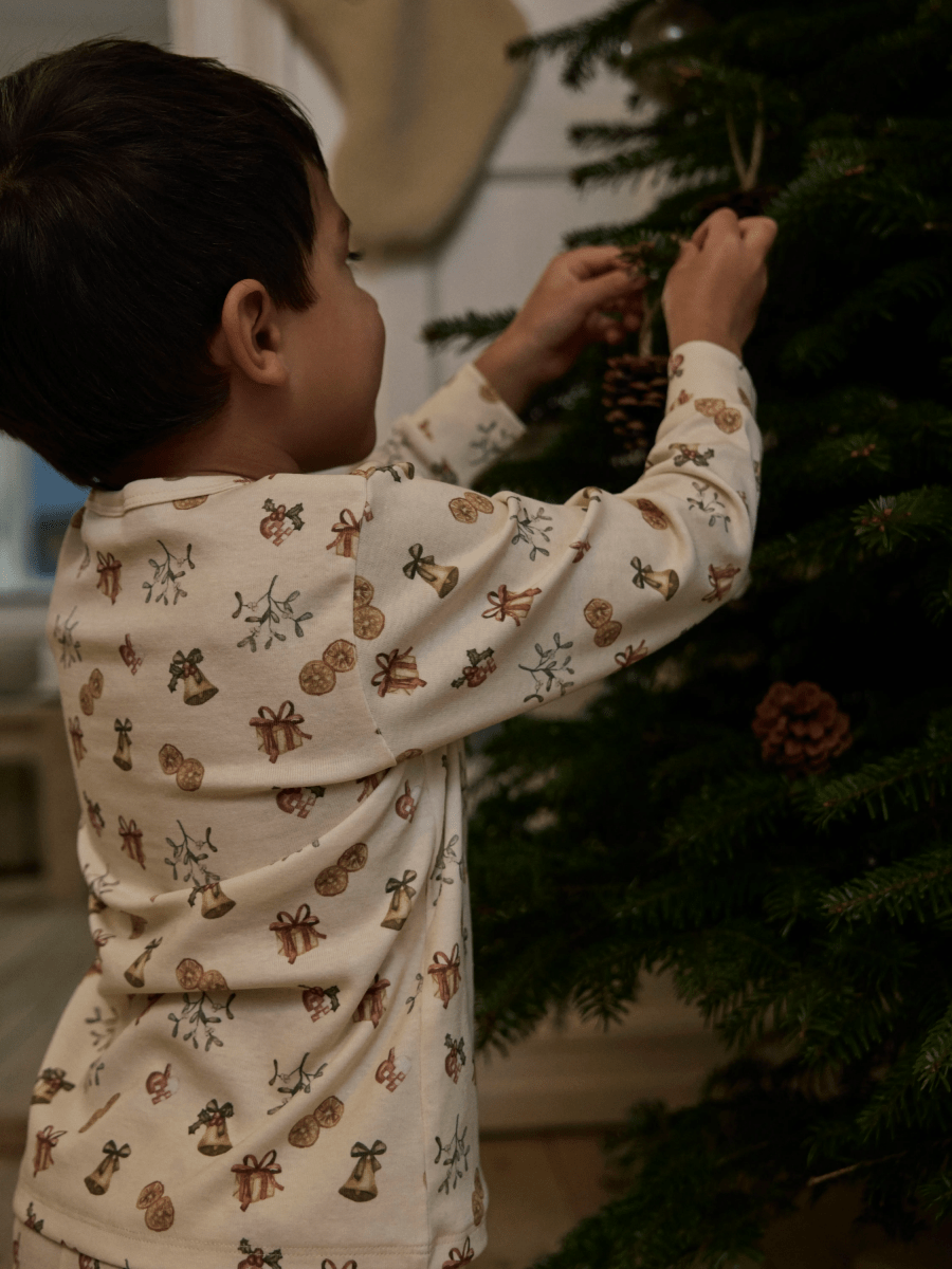 Lil' Atelier mini LAYO julepysjamas - Turtledove | Old Christmas | Torgunns Barneklær AS