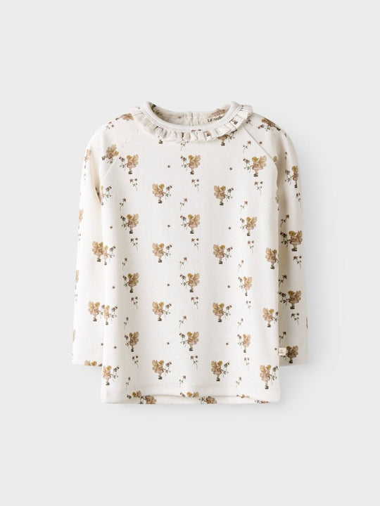 Lil' Atelier Mini LAYO LOA LS SLIM TOP - Coconut Milk | FAIRY | Torgunns Barneklær AS