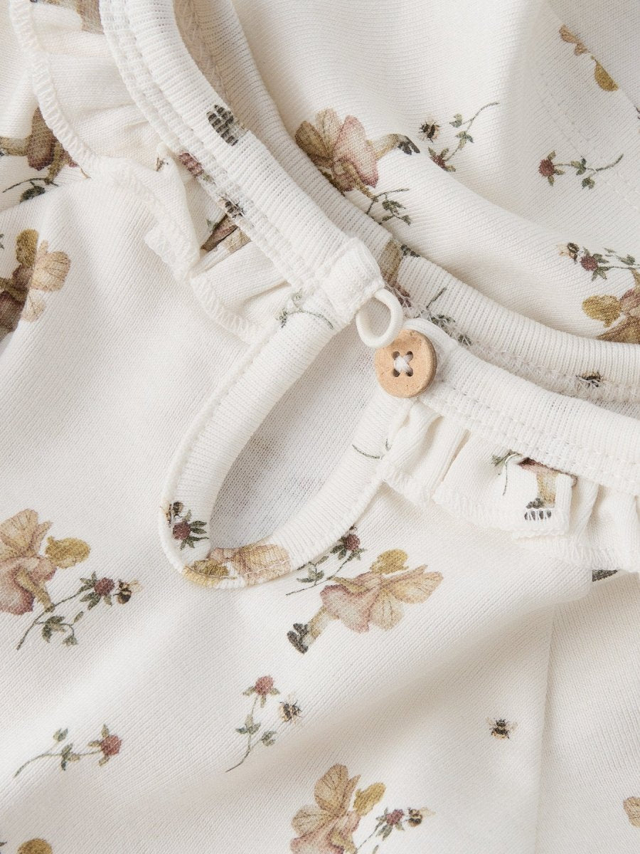 Lil' Atelier Mini LAYO LOA LS SLIM TOP - Coconut Milk | FAIRY | Torgunns Barneklær AS
