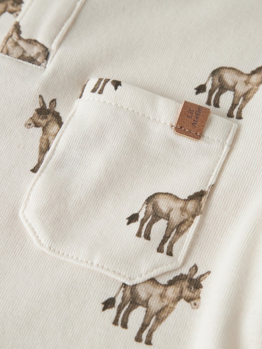 Lil' Atelier Mini LAYO SIO LS SLIM TOP - Coconut Milk | Donky | Torgunns Barneklær AS