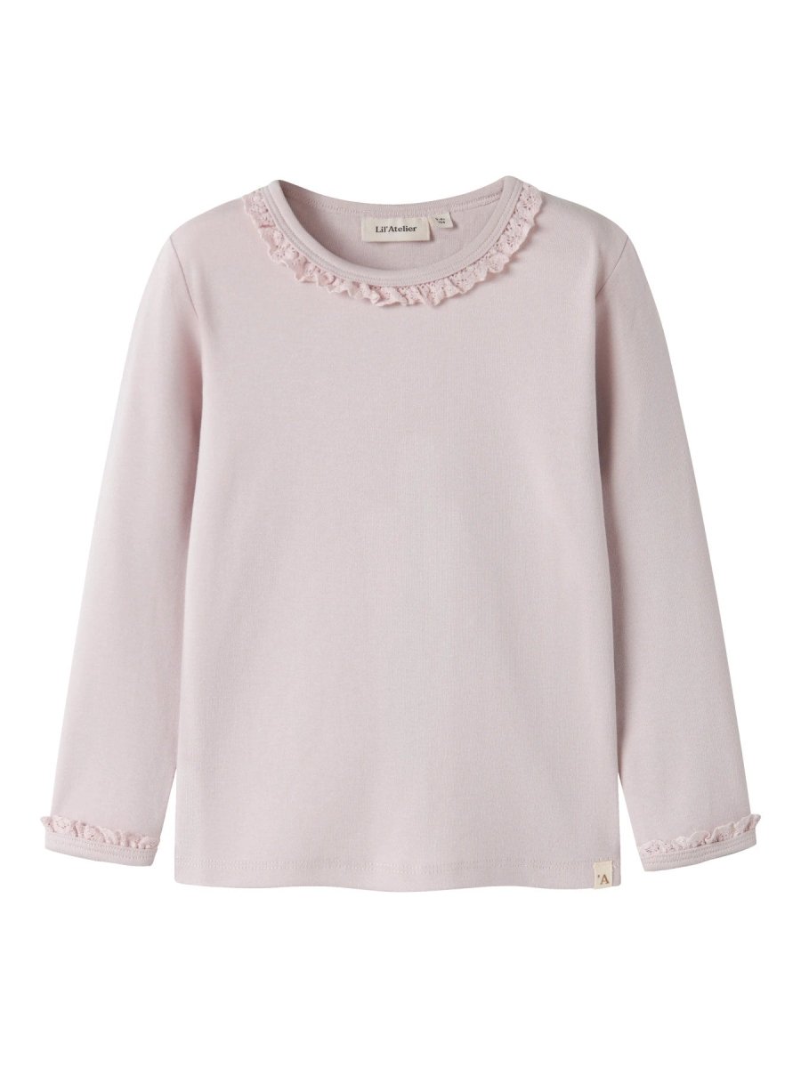Lil' Atelier Mini LAYO SUP LS SLIM TOP SOLID - Hushed Violet | Torgunns Barneklær AS