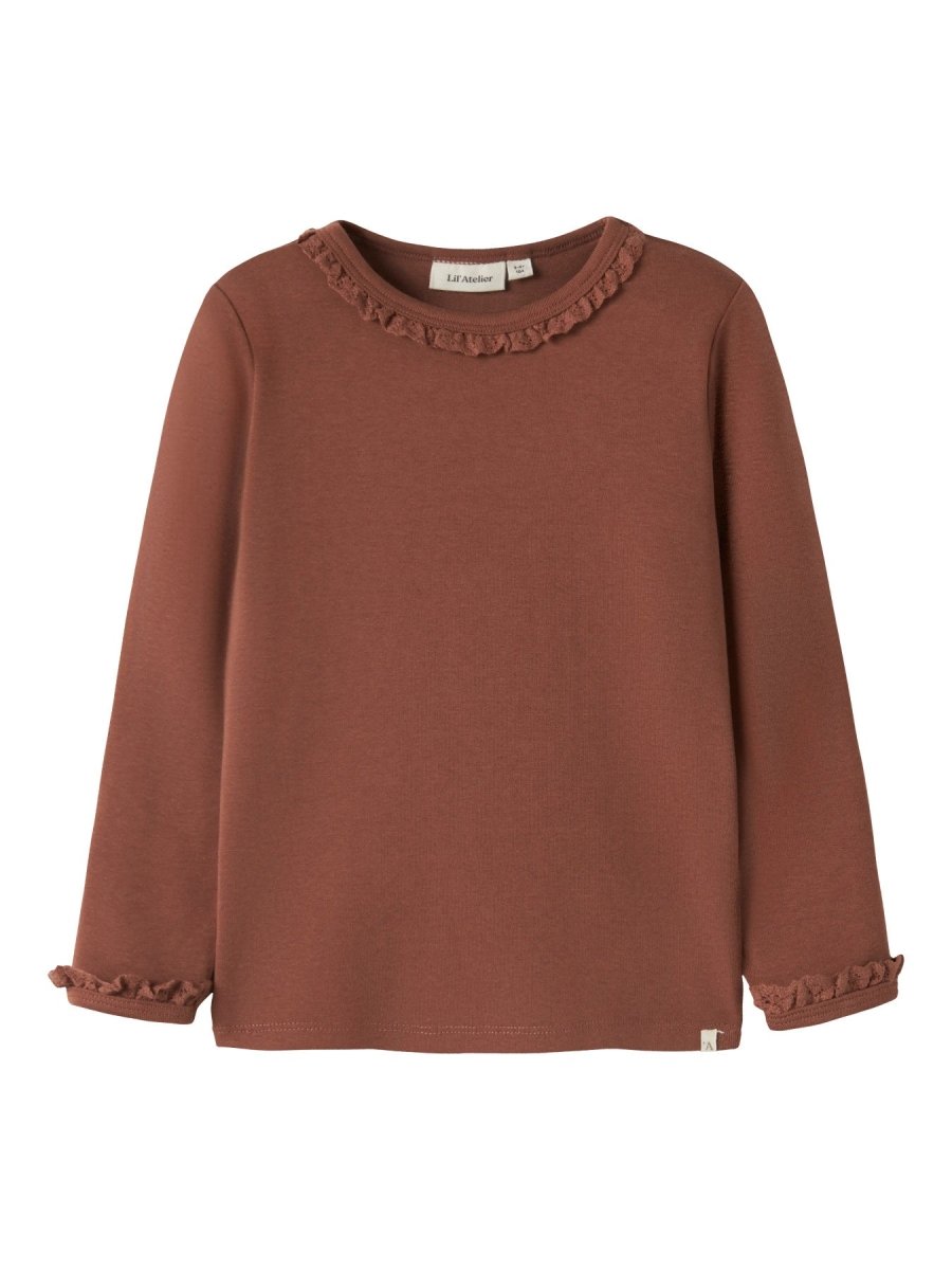 Lil' Atelier Mini LAYO SUP LS SLIM TOP SOLID - Maple Syrup | Torgunns Barneklær AS