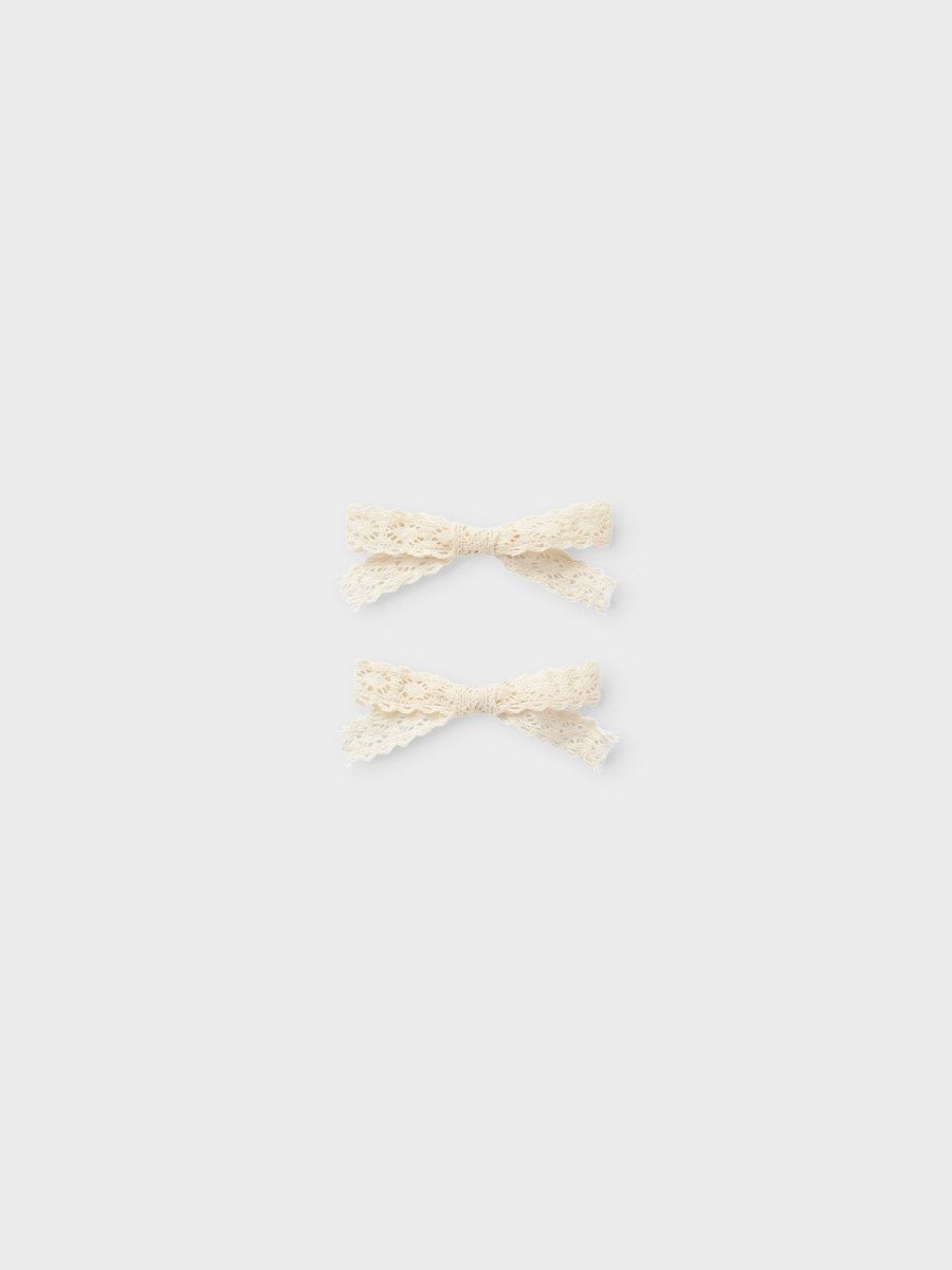 Lil' Atelier Mini LOLA 2 PK HAIR CLIPS - Turtledove | Torgunns Barneklær AS