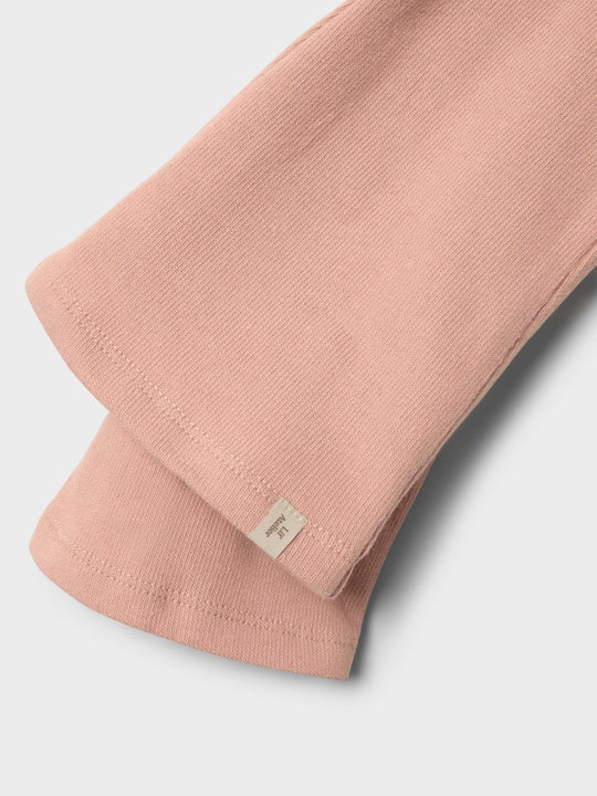 Lil' Atelier Mini LUNA BOOTCUT LEGGING - Misty Rose | Torgunns Barneklær AS