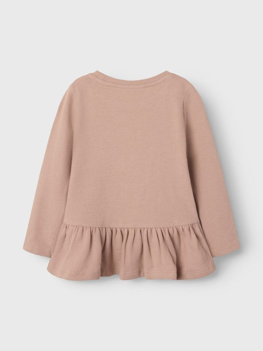 Lil' Atelier Mini LUNA LS SLIM TOP - Misty Rose | Torgunns Barneklær AS