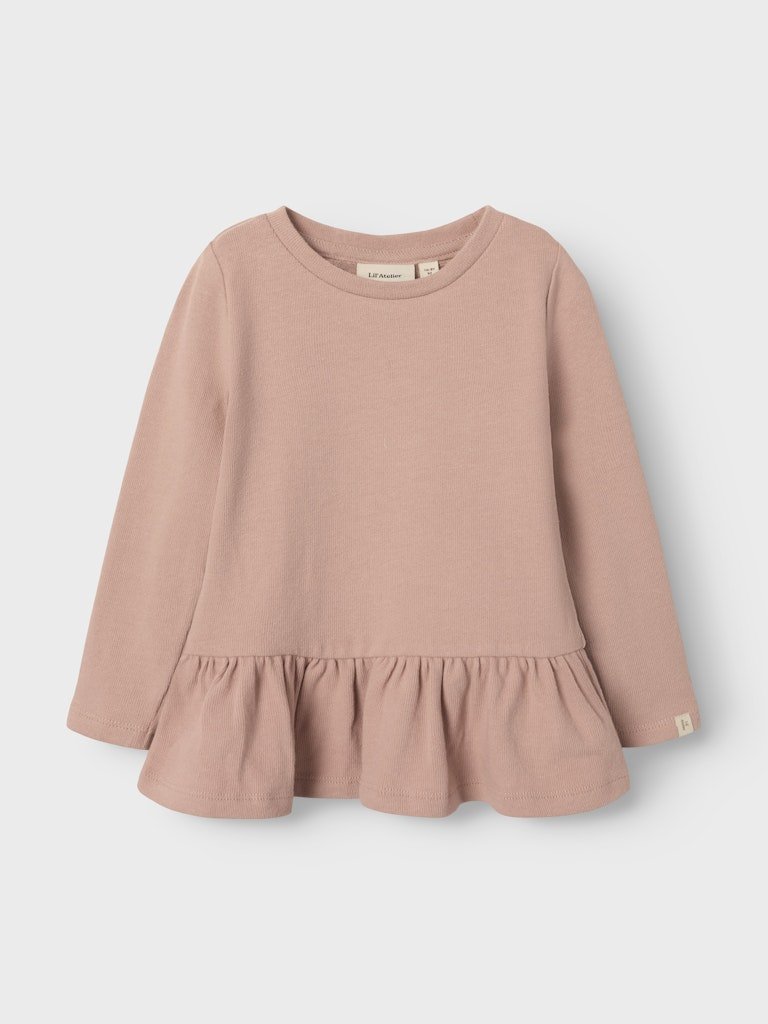 Lil' Atelier Mini LUNA LS SLIM TOP - Misty Rose | Torgunns Barneklær AS