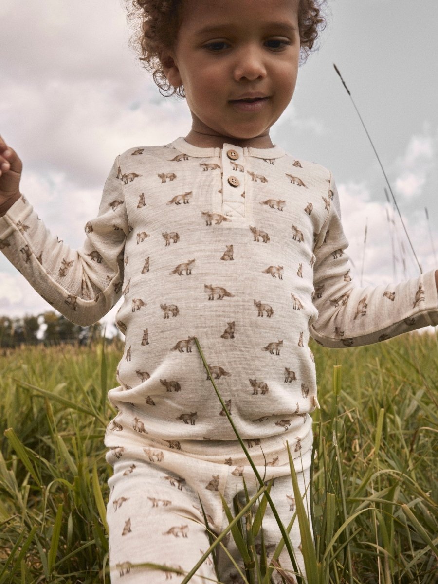Lil Atelier Mini NALU SLIM Ulltrøye - Turtledove | Fox | Torgunns Barneklær AS