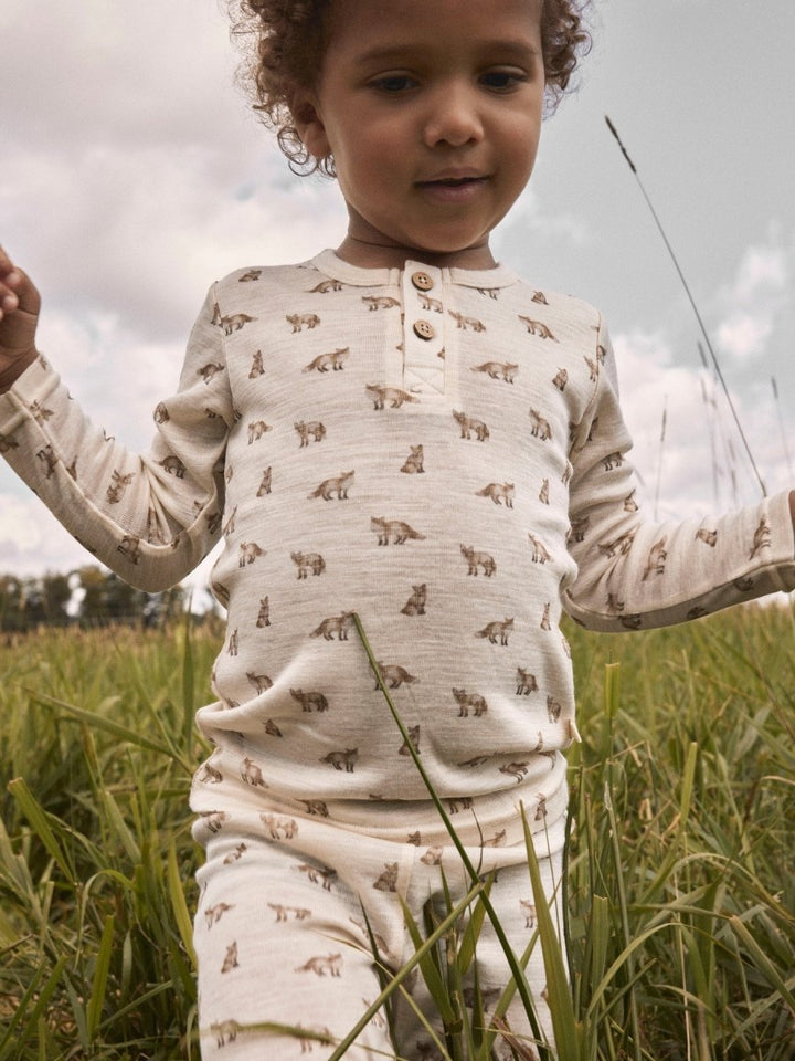 Lil Atelier Mini NALU SLIM Ulltrøye - Turtledove | Fox | Torgunns Barneklær AS