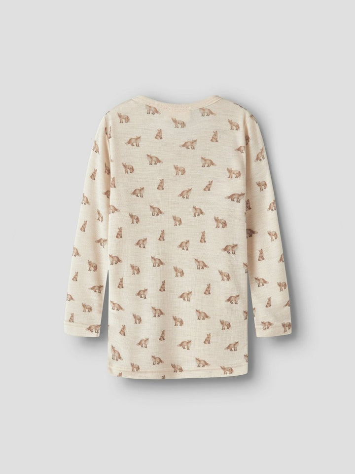 Lil Atelier Mini NALU SLIM Ulltrøye - Turtledove | Fox | Torgunns Barneklær AS
