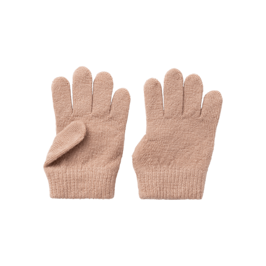 Lil' Atelier Mini NANSON KNIT GLOVES 1 - Rugby Tan | Torgunns Barneklær AS