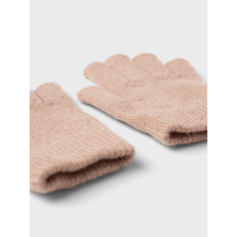 Lil' Atelier Mini NANSON KNIT GLOVES 1 - Rugby Tan | Torgunns Barneklær AS