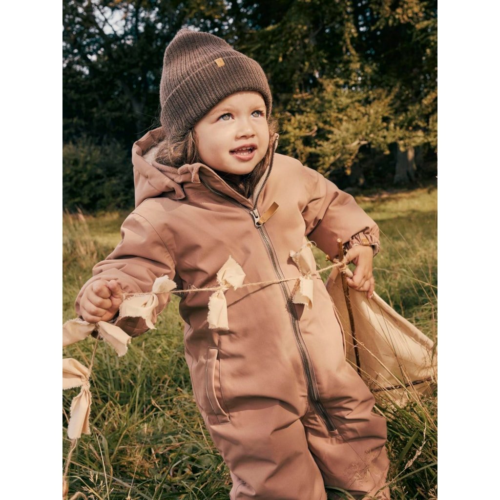 Lil' Atelier Mini NANSON KNIT HAT 1 - Dark Earth | Torgunns Barneklær AS