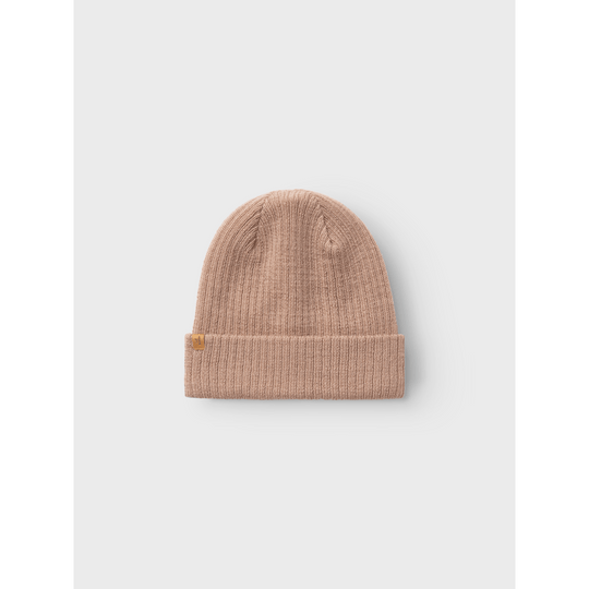 Lil' Atelier Mini NANSON KNIT HAT 1 - Rugby Tan | Torgunns Barneklær AS