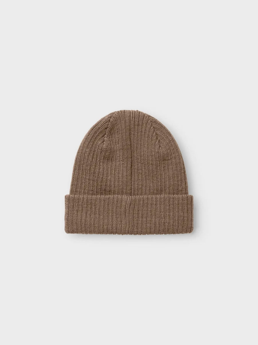 Lil' Atelier Mini NANSON KNIT HAT1 - Shitake | Torgunns Barneklær AS