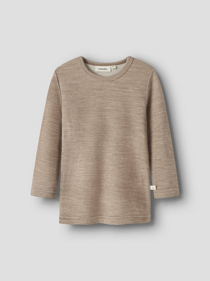 Lil Atelier Mini NILO SLIM Ullgenser - Sepia Tint | Melange | Torgunns Barneklær AS