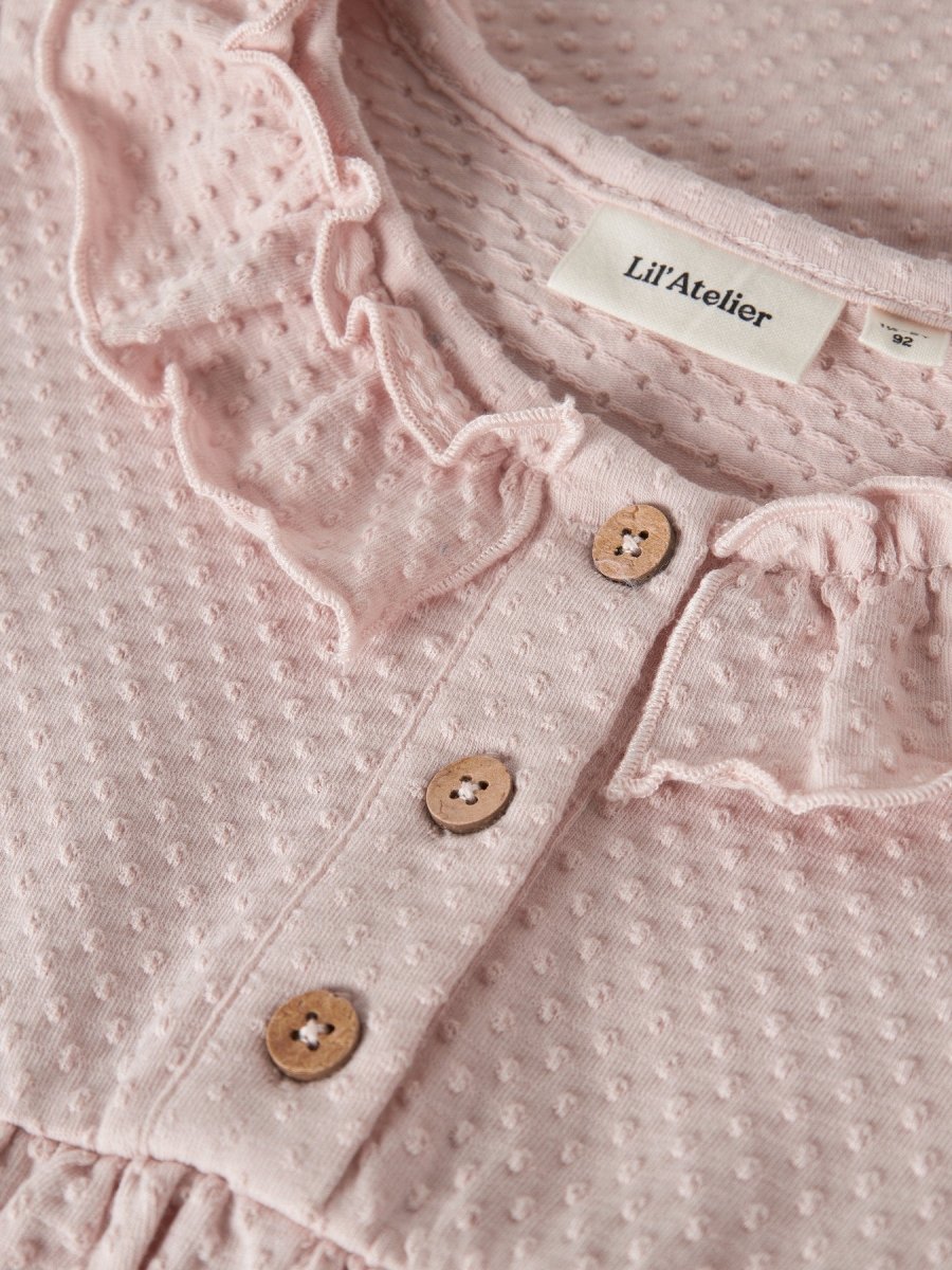Lil' Atelier Mini NOEL LS DRESS - Hushed Violet | Torgunns Barneklær AS