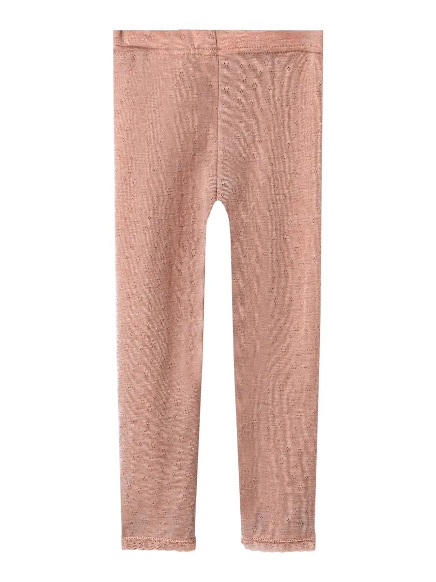 Lil' Atelier Mini NOEL NAB WOOL SLIM LEGGING - Roebuck | Torgunns Barneklær AS