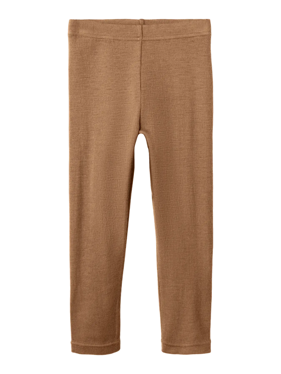 Lil' Atelier Mini NOEL NEB WOOL SLIM LEGGING - Tigers Eye | Torgunns Barneklær AS