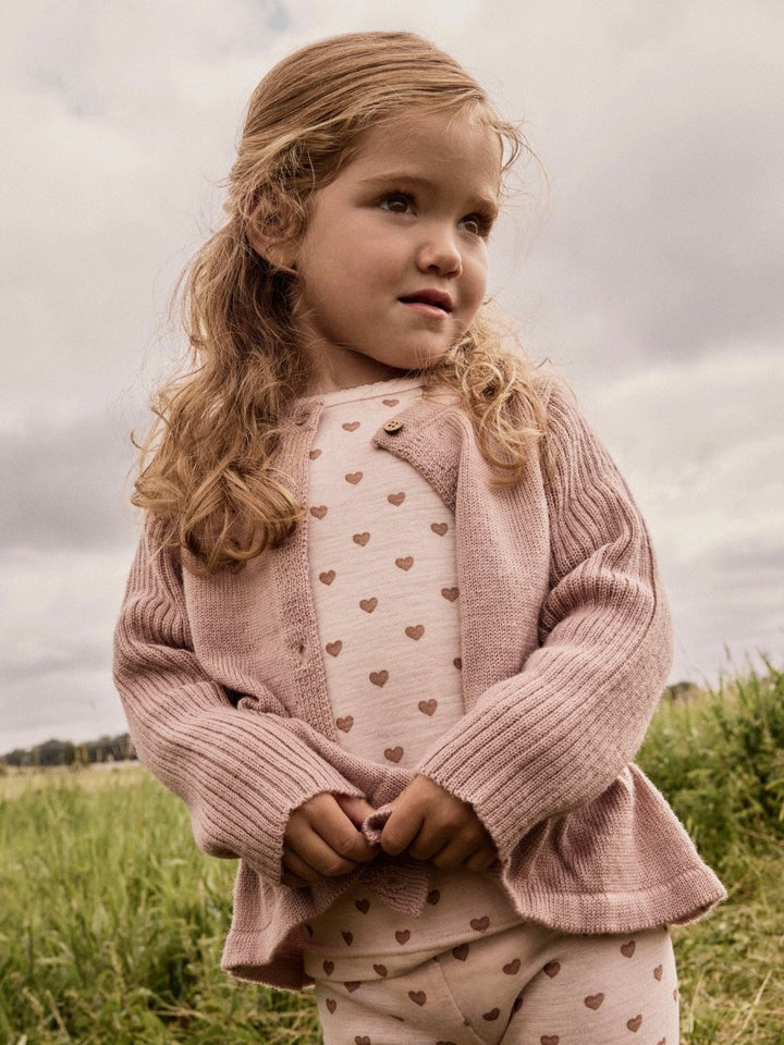 Lil Atelier Mini NOEL NIA Ullgenser - Morganite | Heart | Torgunns Barneklær AS